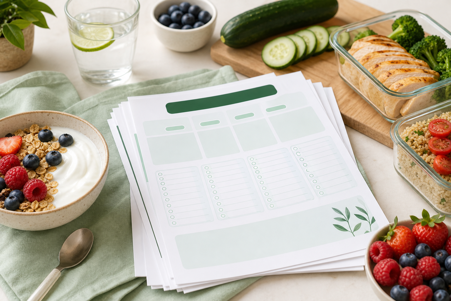 Beginner GLP-1 meal plan with simple high protein meals